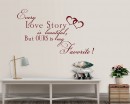 Love Story Wall Decal